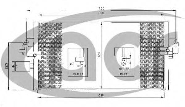 ACR 300267 Конденсатор, кондиціонер
