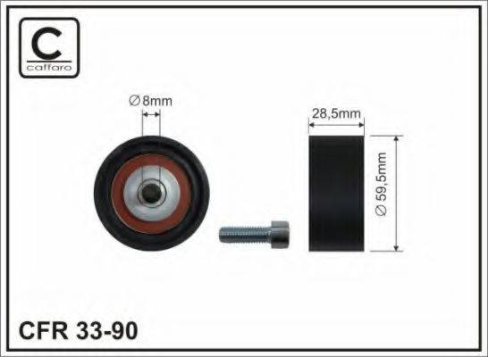 CAFFARO 3390 Паразитний / Провідний ролик, зубчастий ремінь