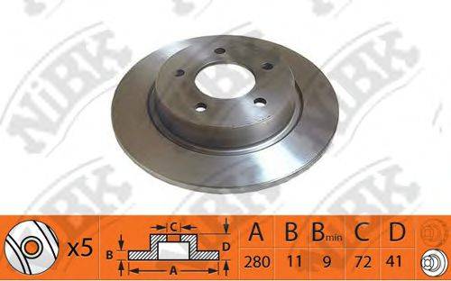 NIBK RN1373 гальмівний диск