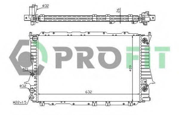 PROFIT PR0012A4 Радиатор, охлаждение двигателя