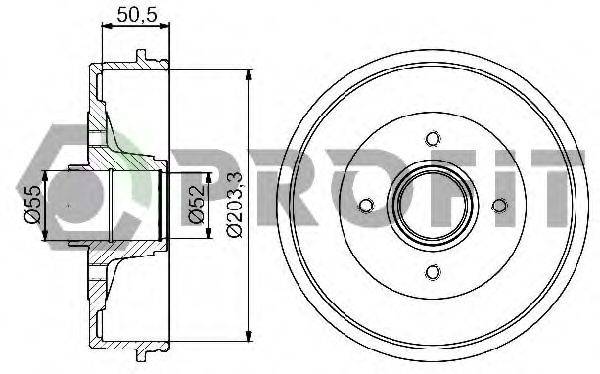 PROFIT 50200072 Гальмівний барабан
