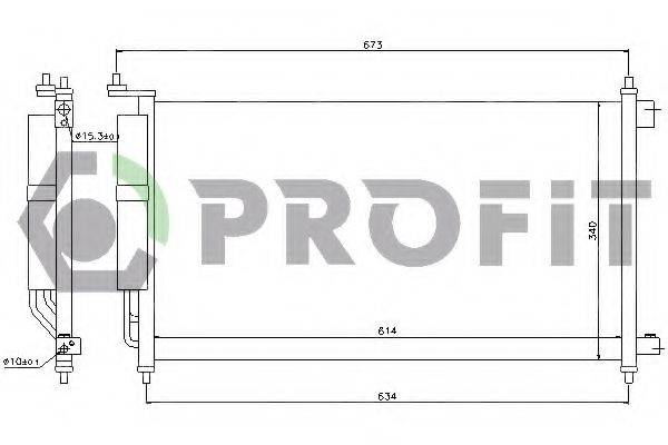 Конденсатор, кондиціонер PROFIT PR 1622C1