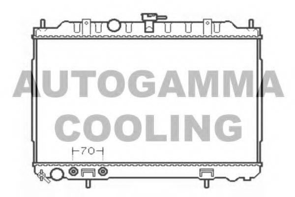 Радиатор, охлаждение двигателя AUTOGAMMA 103348