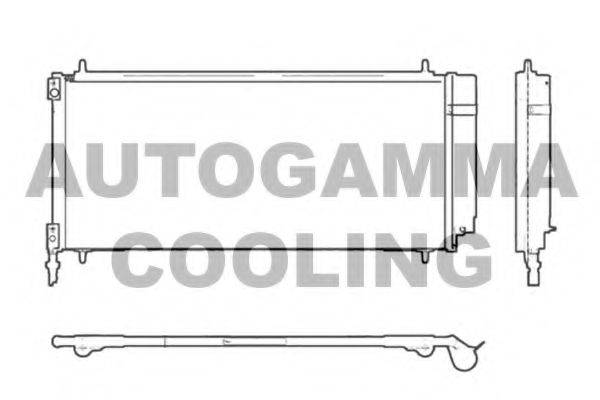 AUTOGAMMA 103709 Конденсатор, кондиціонер