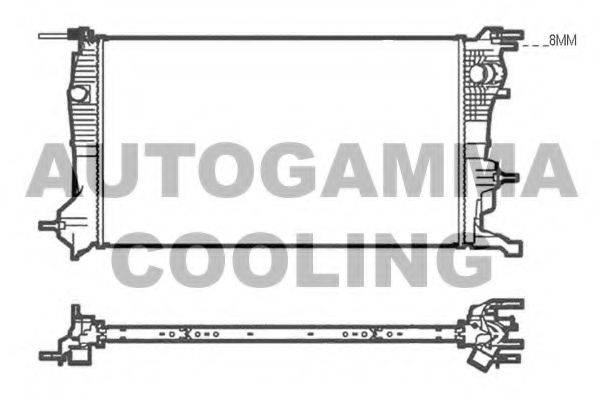 AUTOGAMMA 105217 Радиатор, охлаждение двигателя