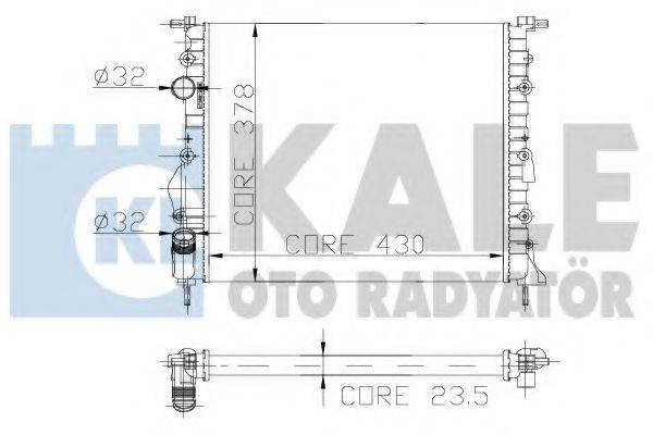 KALE OTO RADYATOR 109400 Радіатор, охолодження двигуна