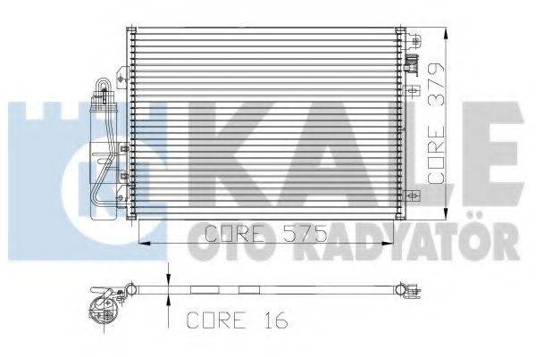 KALE OTO RADYATOR 128200 Конденсатор, кондиціонер