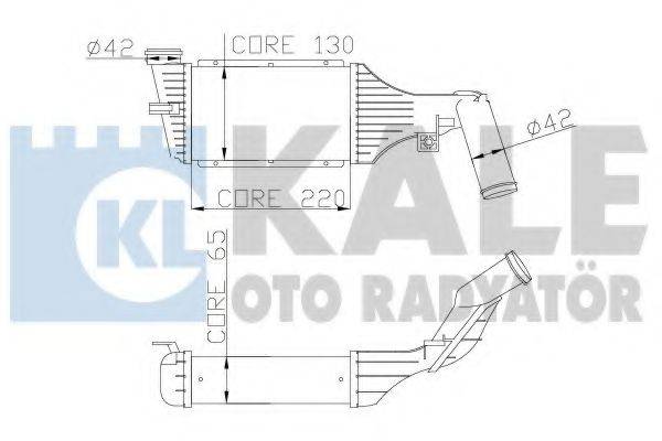 KALE OTO RADYATOR 345200 Інтеркулер