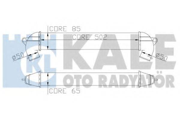 KALE OTO RADYATOR 346300 Інтеркулер