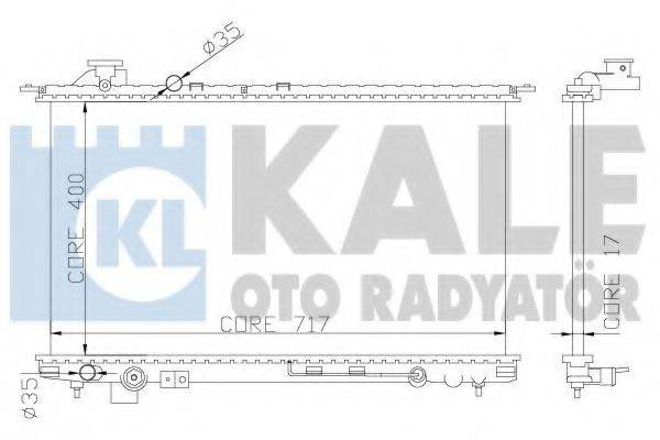 Радиатор, охлаждение двигателя KALE OTO RADYATOR 369300