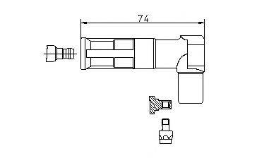 BREMI 13308A5 Виделка, свічка запалювання