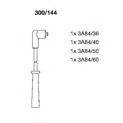 BREMI 300144 Комплект дротів запалення