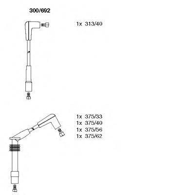 BREMI 300692 Комплект дротів запалення