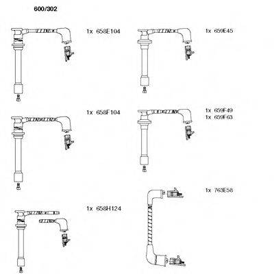 BREMI 600302 Комплект дротів запалення