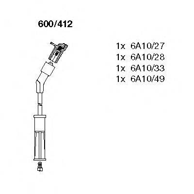 BREMI 600412 Комплект дротів запалення