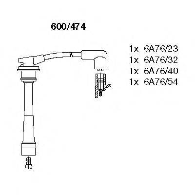 BREMI 600474 Комплект дротів запалення