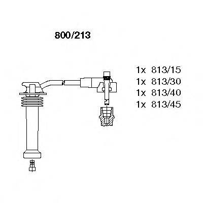 BREMI 800213 Комплект дротів запалення