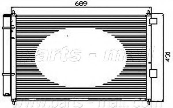 PARTS-MALL PXNCF017 Конденсатор, кондиціонер