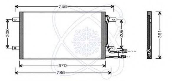 Конденсатор, кондиціонер ELECTRO AUTO 30B0054