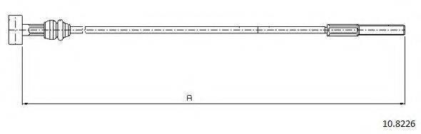 CABOR 108226 Трос, стоянкова гальмівна система