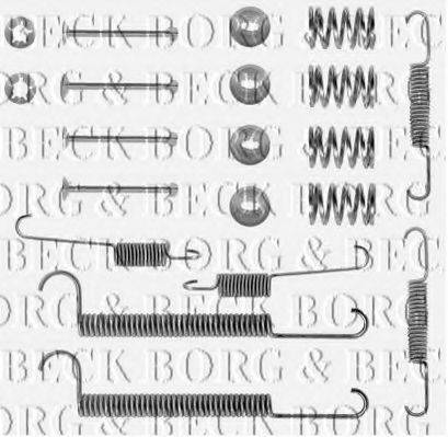 Комплектующие, колодки дискового тормоза BORG & BECK BBK6113