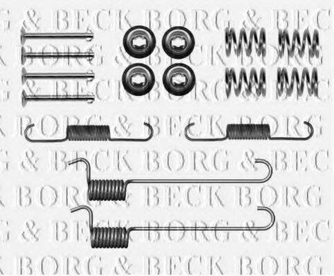 Комплектующие, колодки дискового тормоза BORG & BECK BBK6162