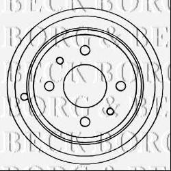 Гальмівний барабан BORG & BECK BBR7086