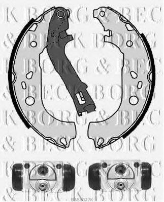 Комплект гальмівних колодок BORG & BECK BBS1027K