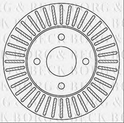 гальмівний диск BORG & BECK BBD5349