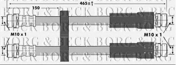 Гальмівний шланг BORG & BECK BBH6959