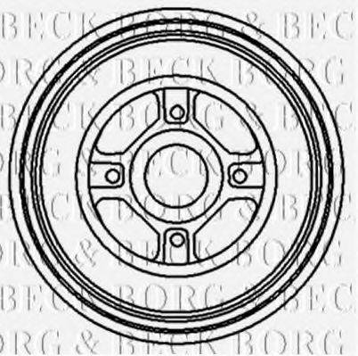 BORG & BECK BBR7119 Гальмівний барабан