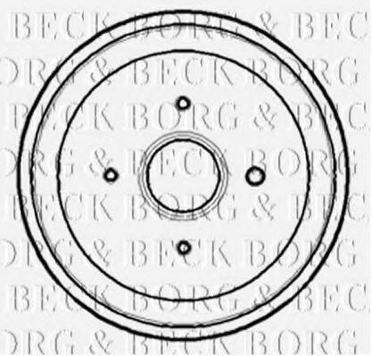 BORG & BECK BBR7169 Гальмівний барабан