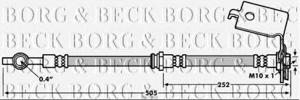 BORG & BECK BBH7058 Гальмівний шланг