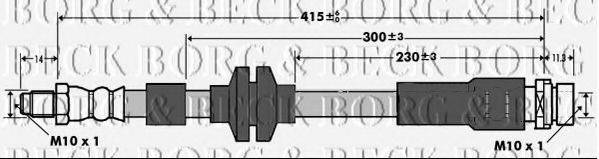 Гальмівний шланг BORG & BECK BBH7376