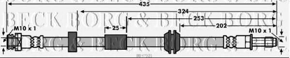 Гальмівний шланг BORG & BECK BBH7921