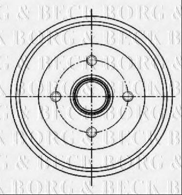 BORG & BECK BBR7255 Гальмівний барабан