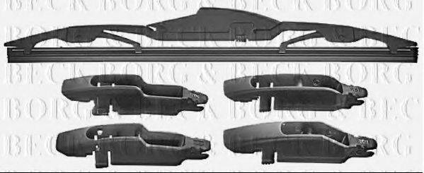 BORG & BECK BW11R Щітка склоочисника