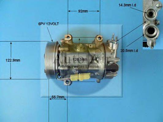 Компресор, кондиціонер AUTO AIR GLOUCESTER 14-1309P