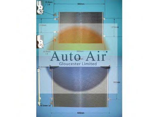 AUTO AIR GLOUCESTER 161348 Конденсатор, кондиціонер