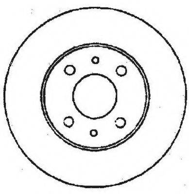 гальмівний диск JURID 561387JC