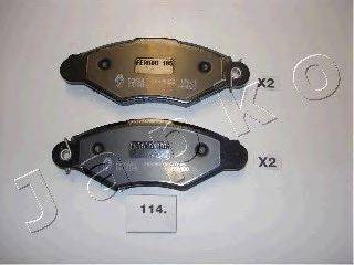 Комплект тормозных колодок, дисковый тормоз JAPKO 50114