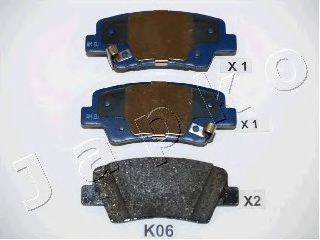 Комплект тормозных колодок, дисковый тормоз JAPKO 51K06
