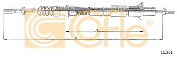 COFLE 11261 Трос, управління зчепленням