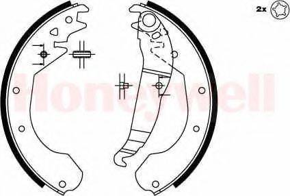 BENDIX 362243B Комплект тормозных колодок