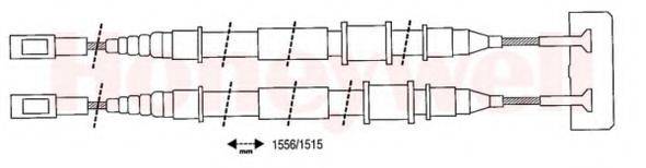 BENDIX 432112B Трос, стоянкова гальмівна система