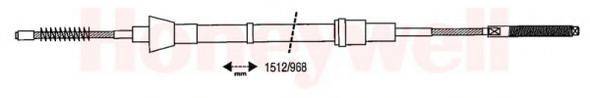 BENDIX 432826B Трос, стоянкова гальмівна система