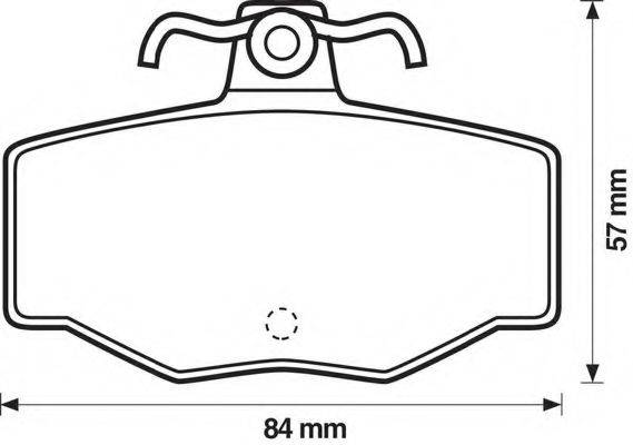 BENDIX 571421B Комплект гальмівних колодок, дискове гальмо