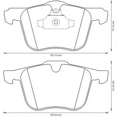 BENDIX 573179B Комплект гальмівних колодок, дискове гальмо