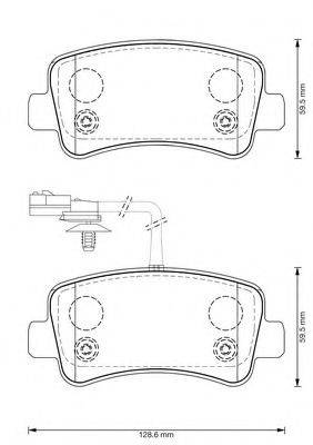 BENDIX 573359B Комплект гальмівних колодок, дискове гальмо