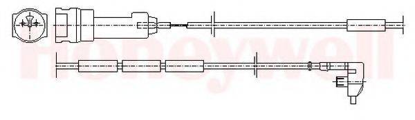 BENDIX 581334 Сигналізатор, знос гальмівних колодок